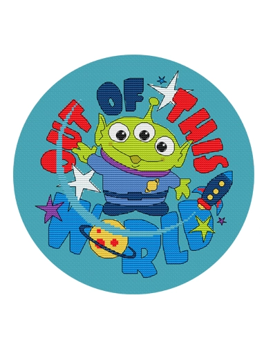 Disney Toy Story Alien Cross Stitch Hoop Kit Issue 0